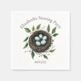 Baby Nesting Party Bird Nest Serviette