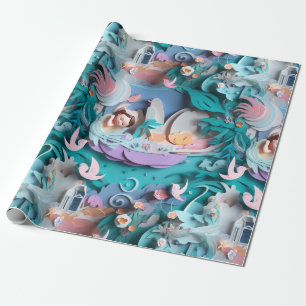 Baby, neues Geborenes Muster Geschenkpapier