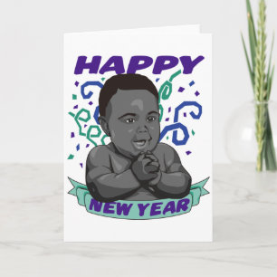 Baby New Year Card Feiertagskarte
