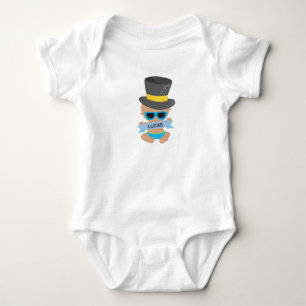 Baby New Year mit Name Strampler