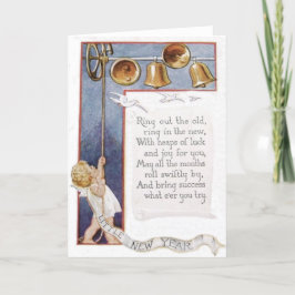 Baby New Year Ringglocke Dove Feiertagskarte