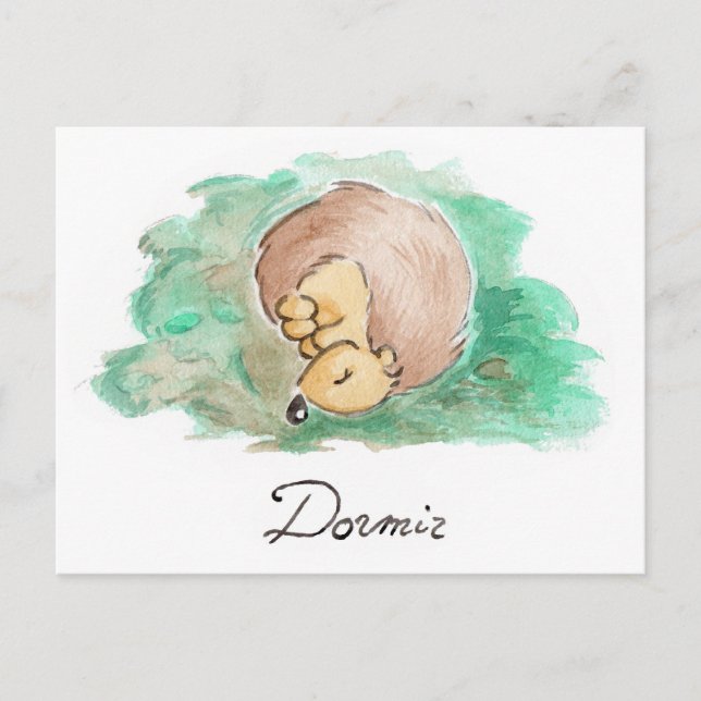 Baby Nickerchen Postkarte (Vorderseite)