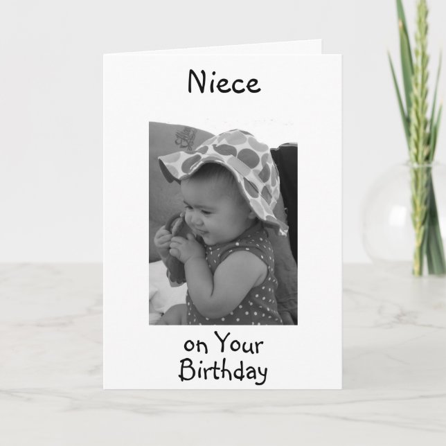 **BABY NIECE'S GEBURTSTAG** CARD KARTE (Vorderseite)