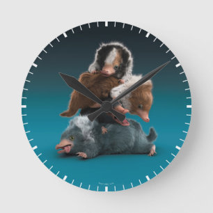 Baby NIFFLER™ Pile Runde Wanduhr