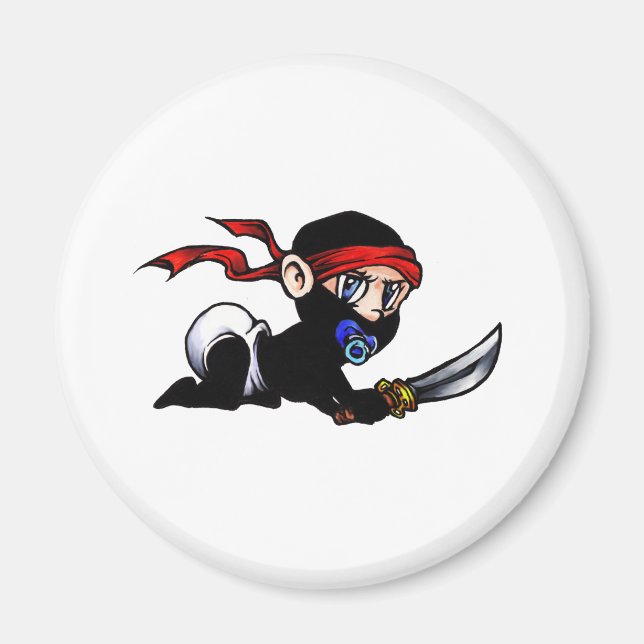 Baby Ninja Säugling Ninjutsu Magnet (Vorne)
