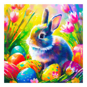 Baby Oaster Bunny Painting-91451 Fotodruck