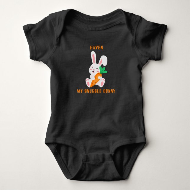 Baby Oaster Snuggle Bunny Bodysuit Strampler (Vorderseite)