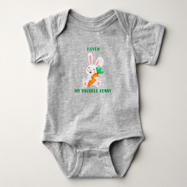 Baby Oaster Snuggle Bunny Bodysuit Strampler (Vorderseite)