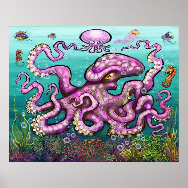 Baby Octopus Poster (Vorne)