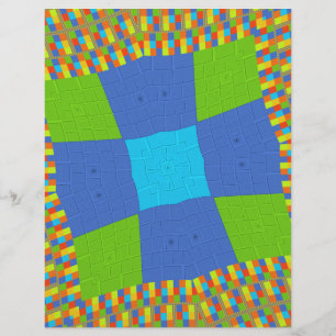 Baby Öko green Checkered Blue Cyan