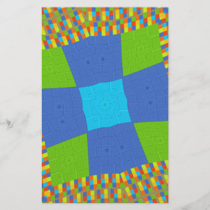 Baby Öko green Checkered Blue Cyan
