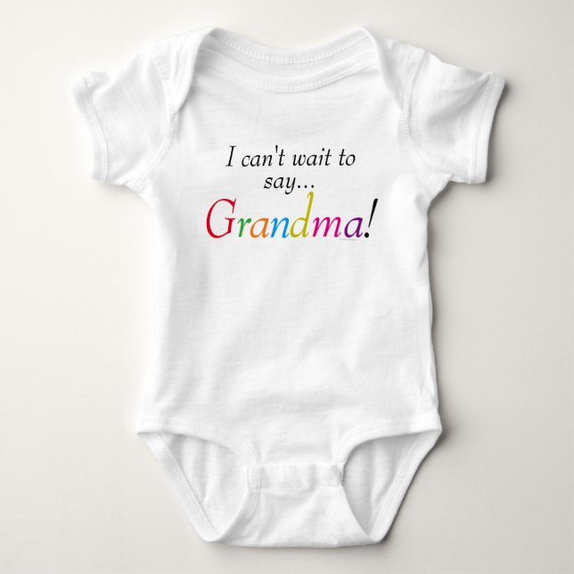 Baby Oma Sprichwort Fun Säugling Shirt (Vorderseite)