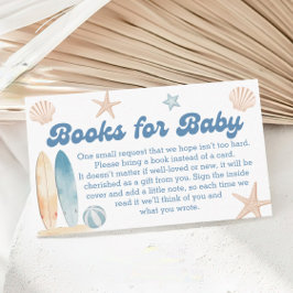 Baby on Board Beach Baby Showbücher für Baby Begleitkarte