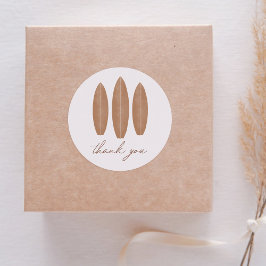 Baby on board Surfboard Baby Showroom Vielen Dank Runder Aufkleber