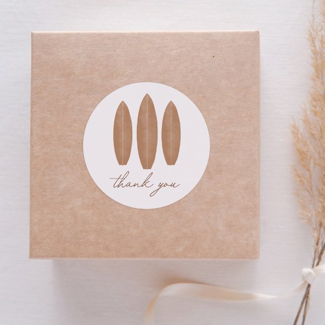 Baby on board Surfboard Baby Showroom Vielen Dank Runder Aufkleber (Von Creator hochgeladen)