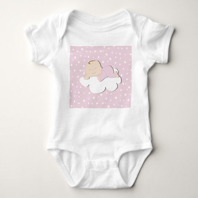 Baby on Cloud Baby Bodysuit Baby Strampler (Vorderseite)