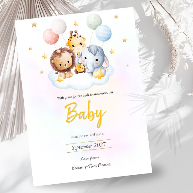 Baby on the Way Announcement Einladung (Von Creator hochgeladen)