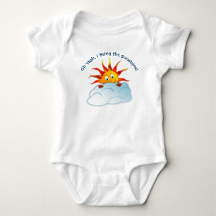 Baby One PC T Shirt, bringt Sonnenschein, Spaß Strampler