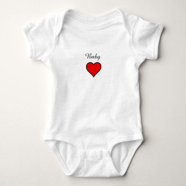 Baby One Piece Bodysuit mit Short Sleeves Strampler (Vorderseite)