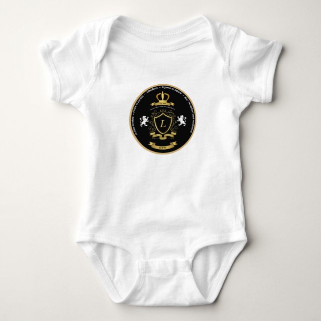 Baby One-piece Lewis Wappen Strampler (Vorderseite)