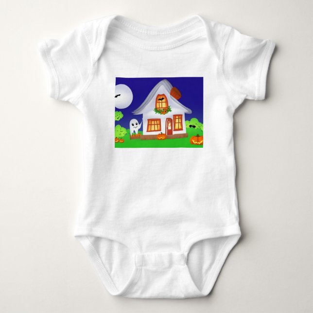 Baby One Stück mit Halloween-Bild Strampler (Vorderseite)