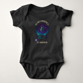 Baby Onsie - Cabin in the woods design on DARK Strampler