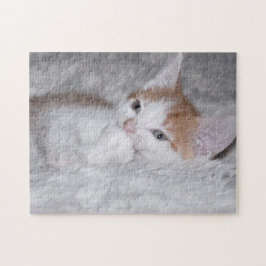 Baby orange und weiße Tischtennisplatte Puzzle
