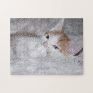 Baby orange und weiße Tischtennisplatte Puzzle