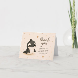 Baby Orca Babyparty Dankeskarten Dankeskarte