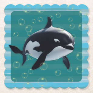 Baby-Orca-Papieruntersetzer Untersetzer