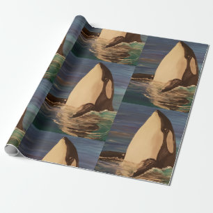 Baby Orca Wrapping Paper Geschenkpapier