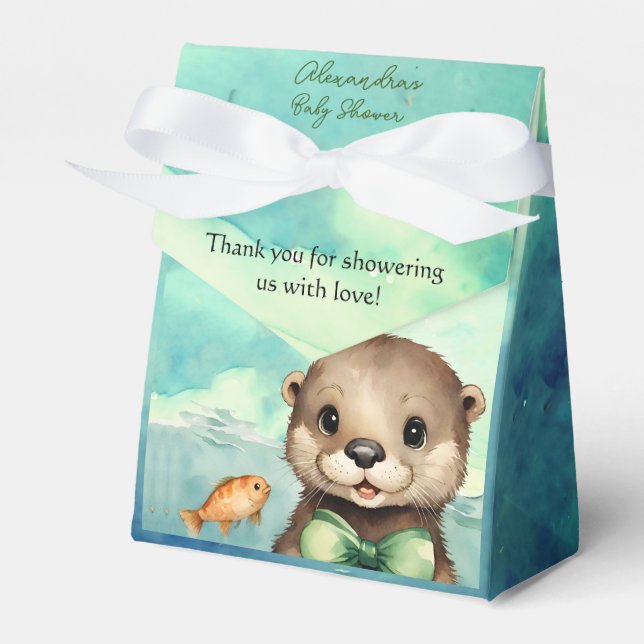 Baby Otter Baby Duwer Gender Neutral Geschenkschachtel (Vorderseite)