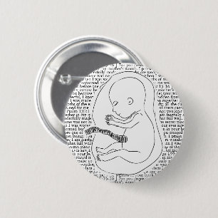 Baby Outline with Psalm 139:13-16 Button