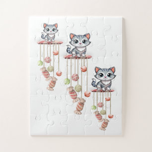 Baby Oversified Puzzle Cats Kätzchen Tiere