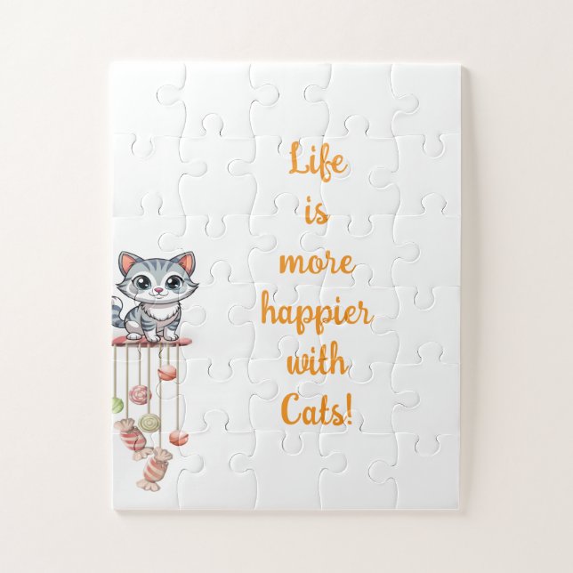 Baby Oversified Puzzle Cats Kätzchen Tiere (Vertikal)