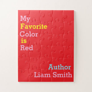 Baby Oversified Puzzle Favorite Color is Red