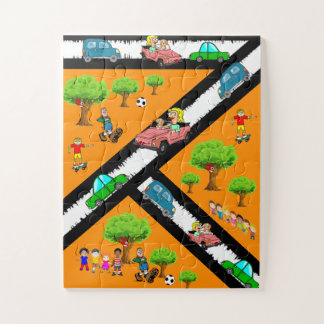 Baby Oversized Puzzle Park Cars Hunde Bäume