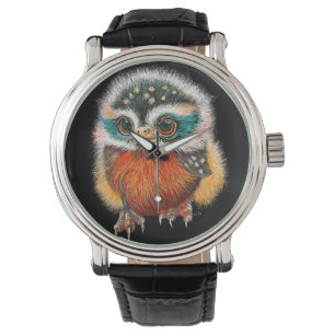 Baby Owl Art Armbanduhr