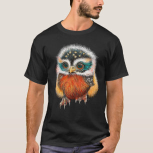 Baby Owl Art T-Shirt