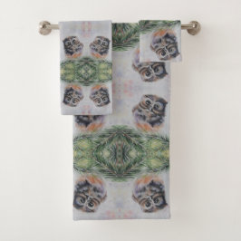 Baby Owl Bath Handtuch Set