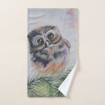 Baby Owl Bath Handtuch Set