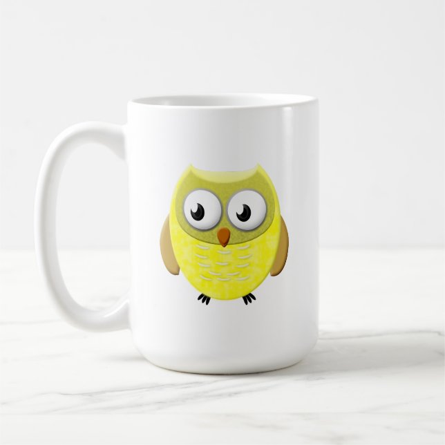 Baby Owl Cartoon Kaffeetasse (Links)