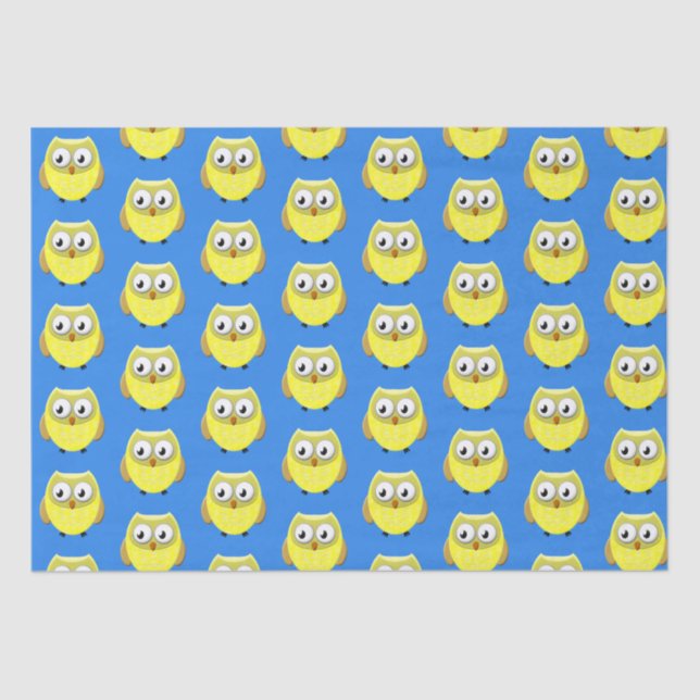 Baby Owl Cartoon Seidenpapier (Vorderseite)