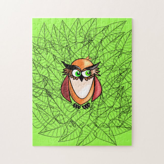 Baby Owl Jigsaw Puzzle (Vertikal)