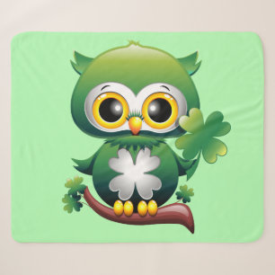 Baby Owl St Patrick Paddy Cartoon Sherpadecke