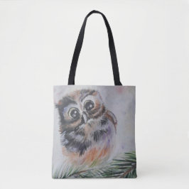 Baby Owl Tote Bag - Malerei