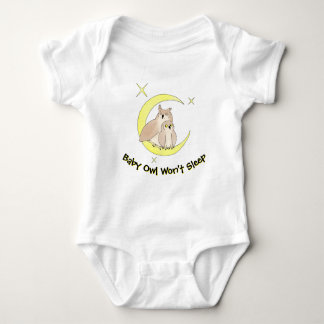 Baby Owl Won't Sleep T-Shirt Baby Strampler
