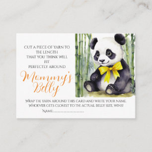 Baby Panda Baby Bump Game Guess Mama Bauchgröße Begleitkarte
