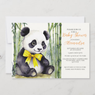 Baby Panda Baby Shower Einladung