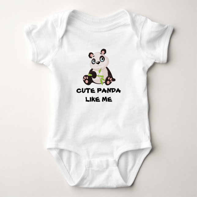 Baby-Panda Baby Strampler (Vorderseite)